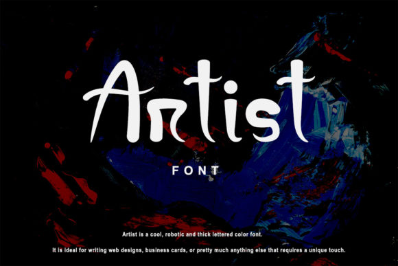Artist Font for Web Design and Branding