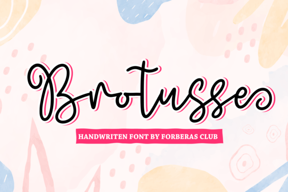 Brotusse: A Handwritten Font That Elevates Web Design