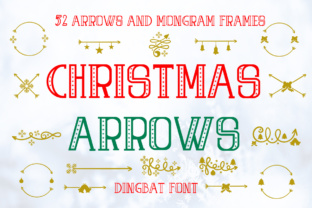 Christmas Arrows: A Decorative Font for Holiday Web Design