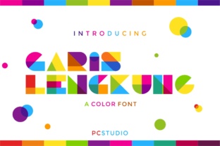 Garis Lengkung: A Colorful Twist on Modern Typography