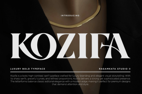 Kozifa: A Serif Font for Bold Digital Branding