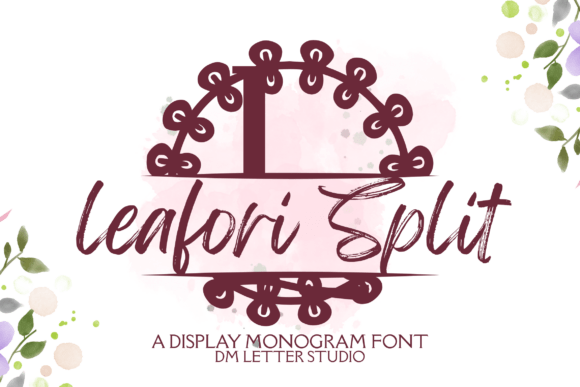 Leafori Split Monogram: A Botanical Touch for Web Design