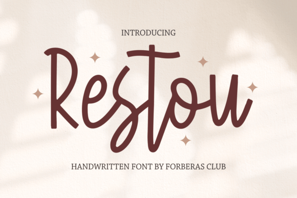 Restou: A Handcrafted Font for Elegant Web Design
