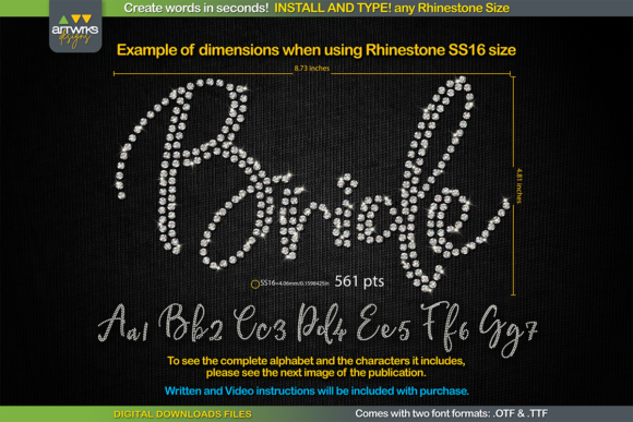 RS01 Cursiva Rhinestone Template TTF for Eye-Catching Campaigns