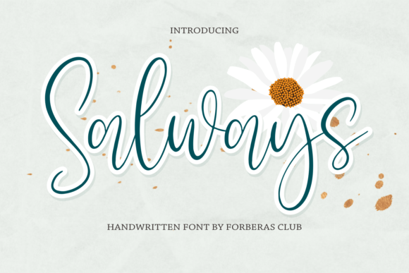 Salways: A Handwritten Font for Modern Editorial Design