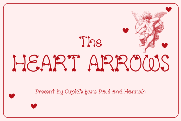 The Heart Arrows: A Playful Typographic Statement