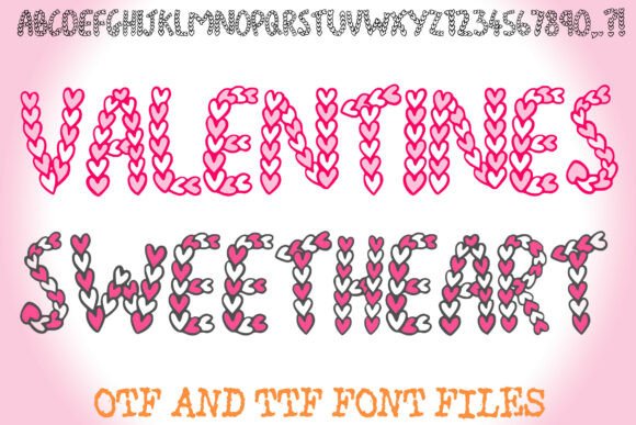 Valentines Sweetheart: A Romantic Display Font for Crafters and Designers